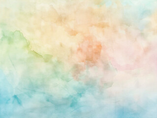 Soft Watercolor Gradient with Pastel Hues Generative AI  