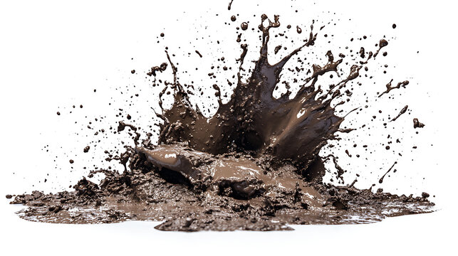 Mud Splash Isolated in transparent