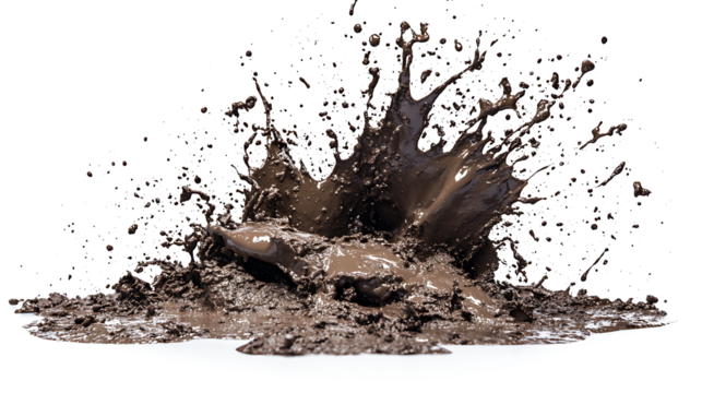 Mud Splash Isolated in transparent