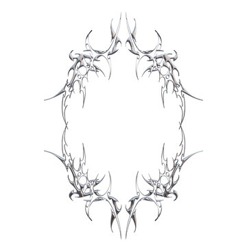 3D Hyper Cybersigil Design Element