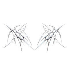 3D Hyper Cybersigil Design Element