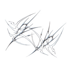 Fototapeta premium 3D Hyper Cybersigil Design Element
