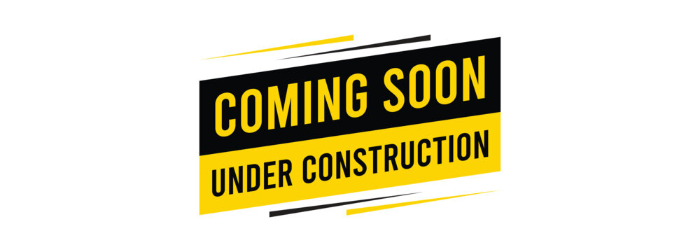 Coming soon under construction banner.