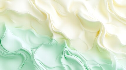 Obraz premium Soft pastel mint and pale yellow gradient with light and airy smooth texture