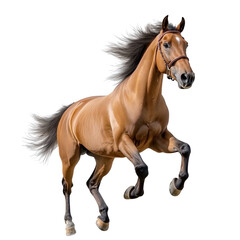 Obraz premium Arabian horse Run Jump, cut out object, on Transparent background