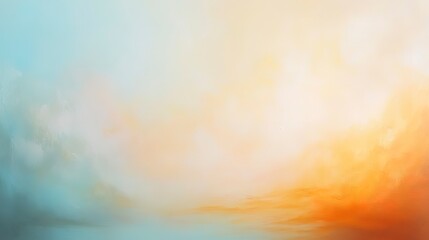 Soft pastel orange and light blue sky, delicate and calming with smooth transitions