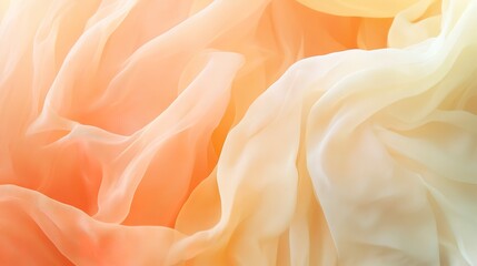 Obraz premium Soft pastel peach and pale yellow gradient, light and airy with subtle flowing transitions