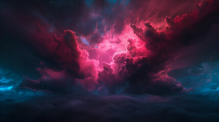 A dreamy holographic nebula-inspired background (2)