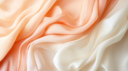 Soft peach and ivory gradient with gentle flowing transitions and light shadows