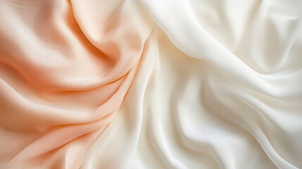 Obraz premium Soft peach and ivory gradient with gentle flowing transitions and light shadows