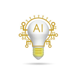  Artificial intelligence training icon, vector illustration