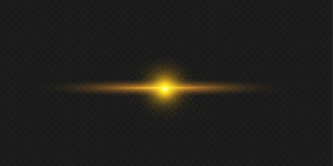 vector PNG golden light  effect  bright, shiny, flare