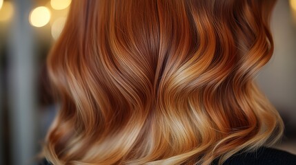 Fototapeta premium Warm copper and rose gold gradient, glowing and rich with smooth flowing highlights