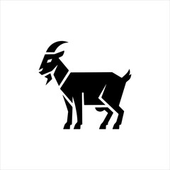 Goat silhouette vector illustration Goat silhouette Icon and Sign