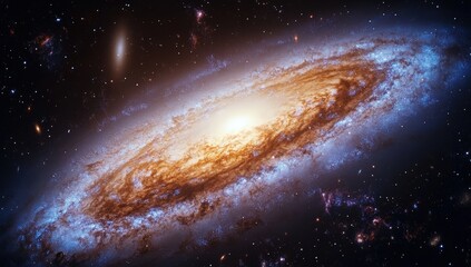 Fototapeta premium An artists detailed impression of the beautiful Milky Way galaxy in deep space