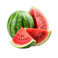 slice of watermelon on transparent background