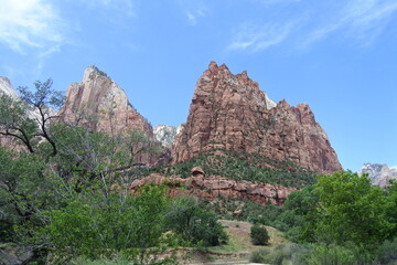 Die Three Patriarchs im Zion Nationalpark