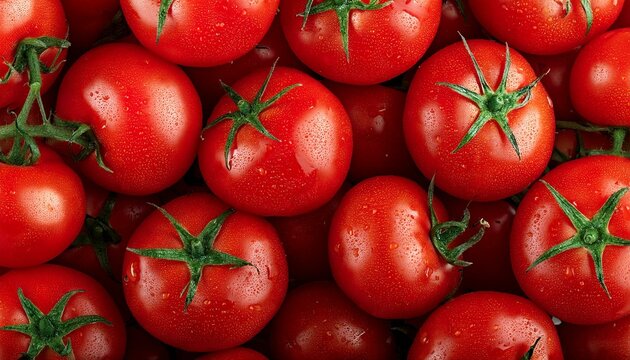 tomato vegetables top view, AI generated