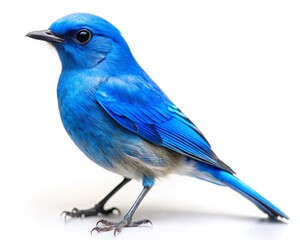 Obraz premium Bird Blue isolated on white background.