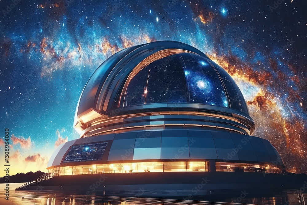 Poster state-of-the-art observatory processes cosmic images with ai.