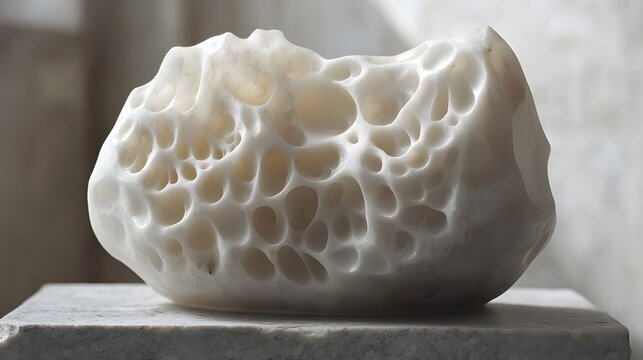 Elegant Marble Sculpture of Mastery