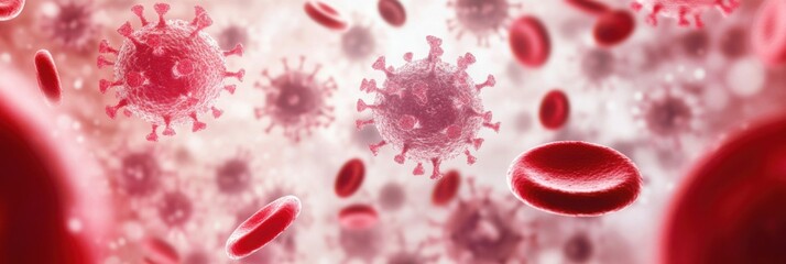 Cytomegalovirus infection studying blood samples in a laboratory setting focusing on viral diagnostics