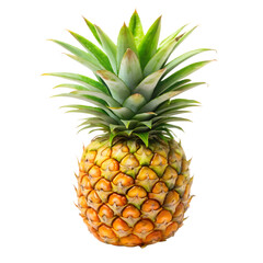 Fototapeta premium Pineapple fruit isolated on transparent background 