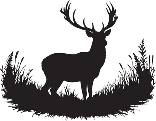 Deer silhouette vector