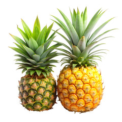 Fototapeta premium Pineapple fruit isolated on transparent background 
