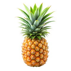 Fototapeta premium Pineapple fruit isolated on transparent background 