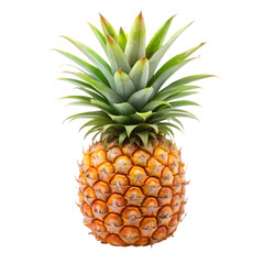 Fototapeta premium Pineapple fruit isolated on transparent background 