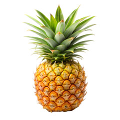 Fototapeta premium Pineapple fruit isolated on transparent background 