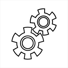 gear icon vector illustration
