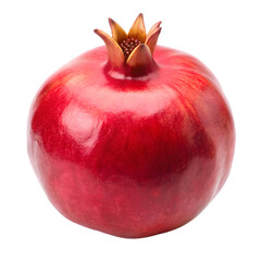 Pomegranate fruit isolated on transparent background 