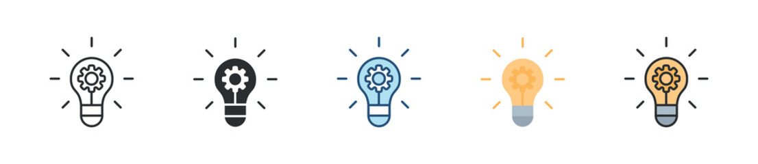 Innovation Icon Set Multiple Style Collection