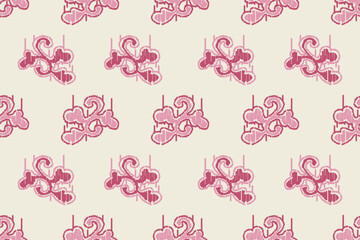 Motifs African boho paisley Floral embroidery Ikat pattern border. Ethnic ikat floral Ethnic Indian Pattern Ikat pattern Ethnic Pattern.Border indian floral Aztec embroidery border seamless patterns.