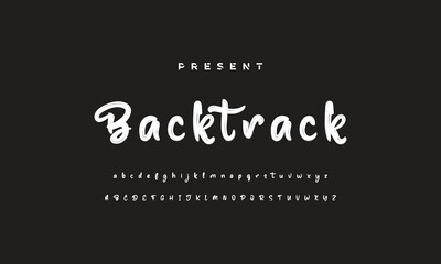 Brush Font. Hand Lettering Sketch Font. Vector Alphabet