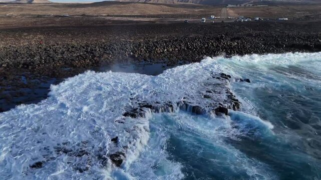 arrecife izquierda la santa ola impacto