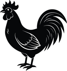 rooster vector illustration