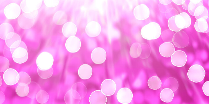 A vibrant pink background with soft bokeh lights for creative designs.