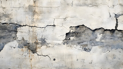 Obraz premium wood texture with cracks and faded gray tones 