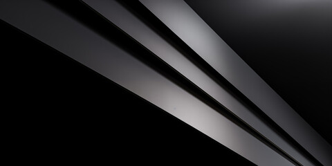 Abstract design with sleek lines and shadows in a modern monochrome style.