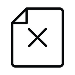 Obraz premium cross paper icon