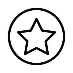 Star Icon in Circle