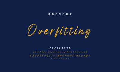 vector brush style font, alphabet, typeface