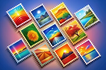 High Priority Stamp, Bold Design,  Bright Colors