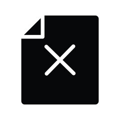 black file wrong icon