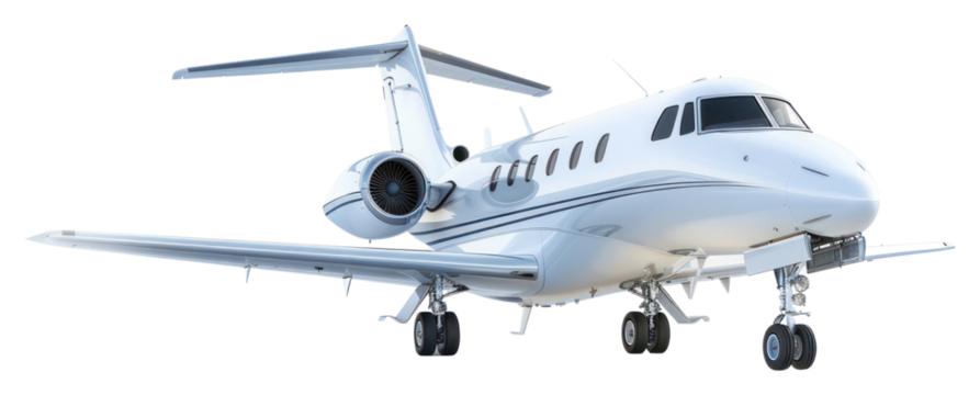 PNG Modern private jet aircraft illustration
