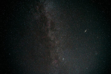 A breathtaking view of the starry night sky, filled with countless shining stars, symbolizing mystery, wonder, and the beauty of the universe