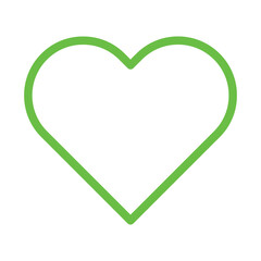 green heart shape